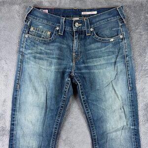 True Religion Jeans Mens Mens 35x34 Bobby Straight Leg Medium Wash Made in USA